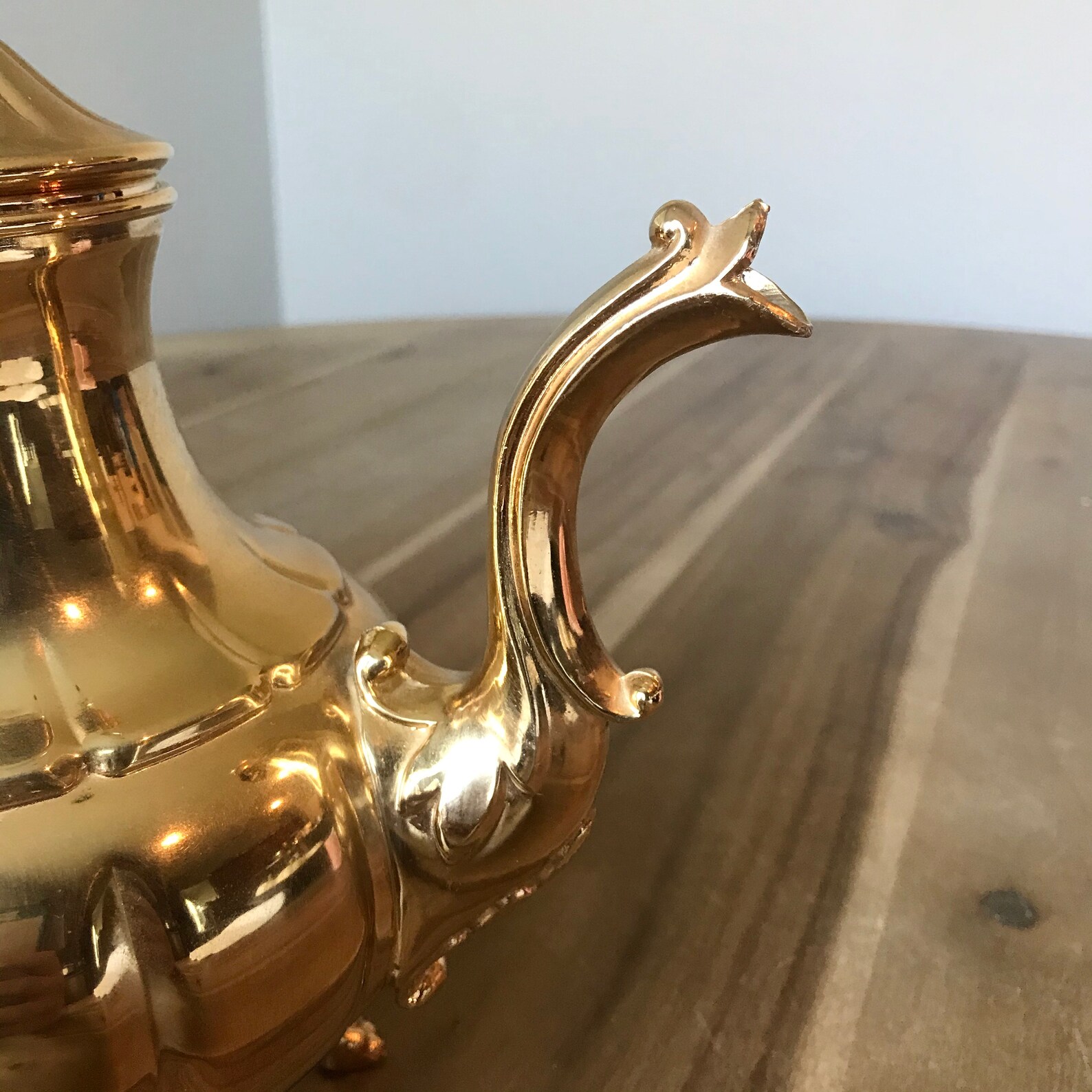 Vintage Gold Teapot Electroplated With 24KT GOLD by Etsy