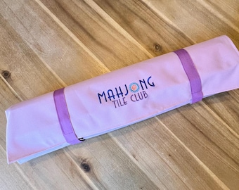 Mahjong Rack Roll Bag - Storage for up to 20 inch racks - Purple - Mahjong Tile Club