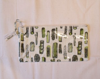 Pencil case Woodland Hand printed