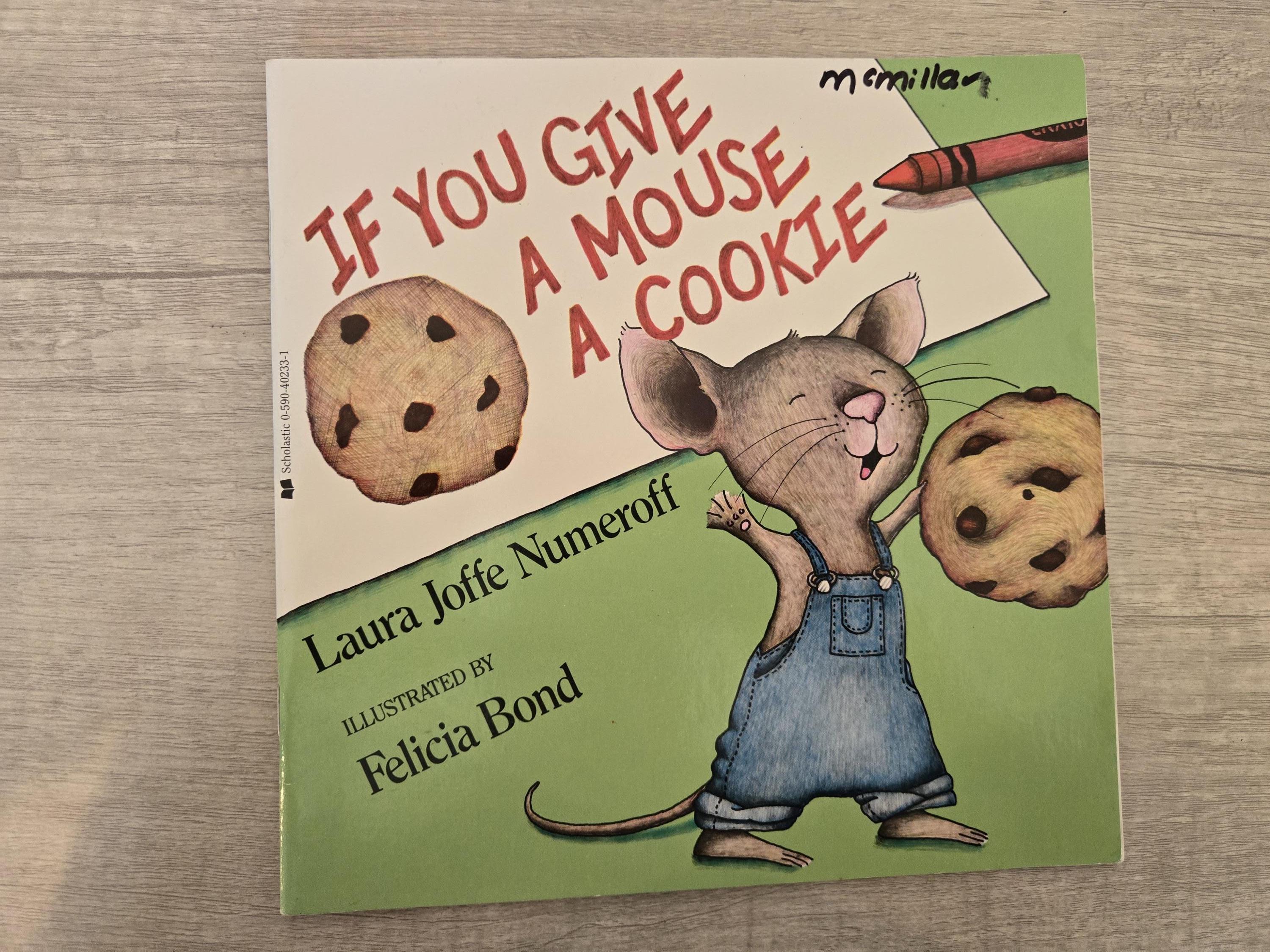 If You Give a Mouse a Cookie, A Vintage Children's Book - Etsy
