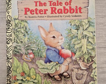 The Tale of Peter Rabbit, A Vintage Little Golden Book, Child's Storybook