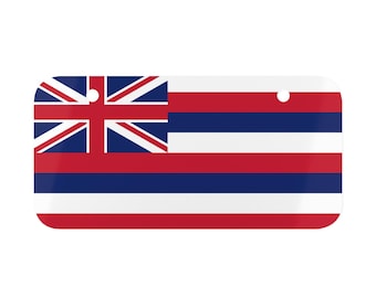Hawaii Mini License Plate, HI Flag Golf Cart Plate, Hawaii Gift