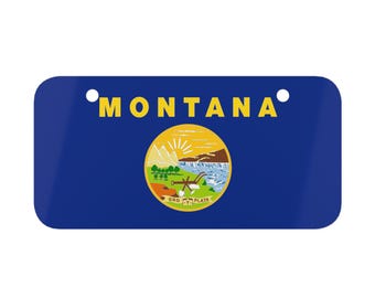 Montana Mini License Plate, MT Golf Cart Plate, Montana Gift for Him
