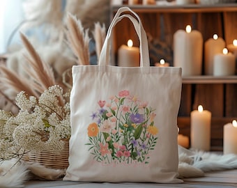 Torba płócienna Floral Resist: Torba płócienna feministycznej aktywistki
