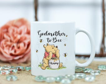Kubek na kawę „Matka Chrzestna Pszczółki”, prezent na baby shower, ogłoszenie o ciąży