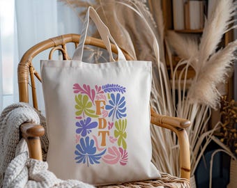 FDT Floral Protest Tote Bag: Feminist Anti-Trump Canvas