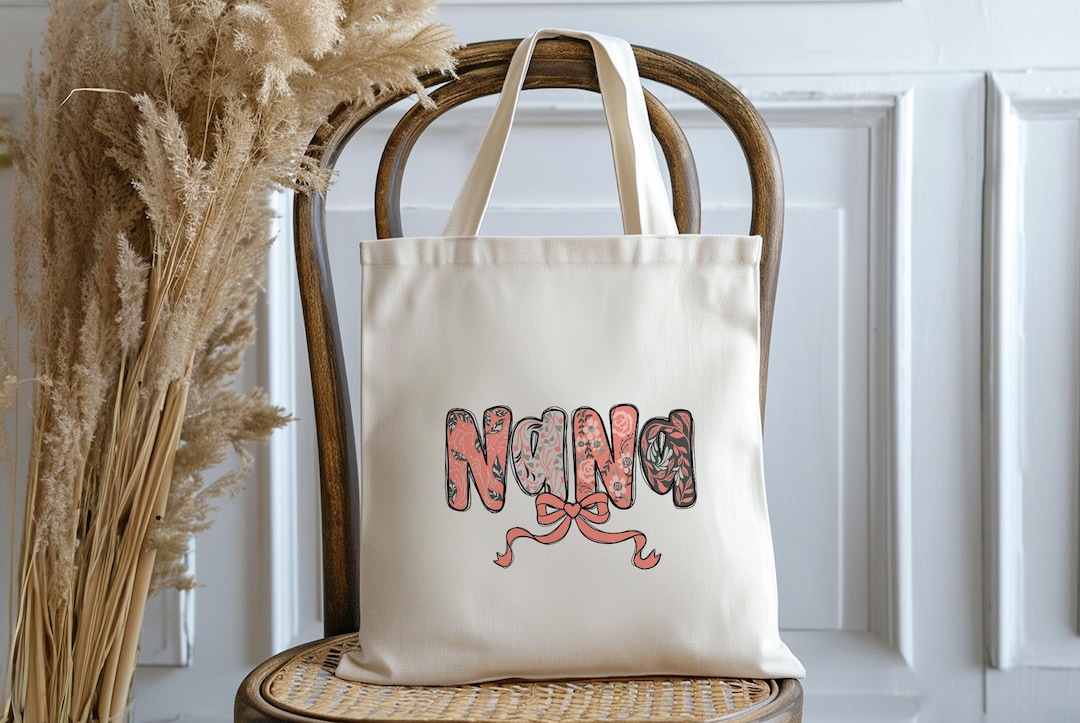WCGXKO Nana Einkaufstasche – Großer Shopper Mit Niedlichem Design, Perfekt Als Geschenk Für Omas Oder Mütter