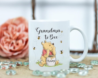 Kubek „Babcia dla pszczółki”, prezent na Dzień Matki, ręcznie robiony ceramiczny kubek do kawy