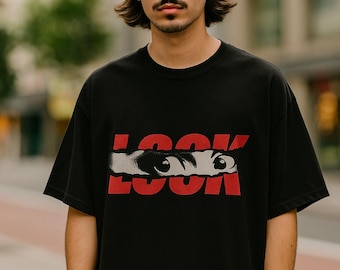 Garment-Dyed Graphic Tee : Trendy Look T-shirt, Casual Wear, Summer Outfit, Unique Gift, Streetwear Fashion, statement good material Tshirt