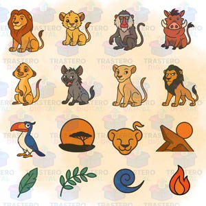 Savanna Clipart SVG– Lion King Vibes Digital Download, descarga instantánea