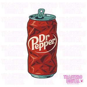 Dr Pepper, lata SVG, archivo SVG, descarga instantánea