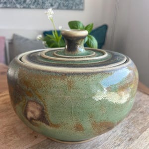 Cookie jar, salt cellar, herb pot, candy dish, ceramic jar, hand-thrown