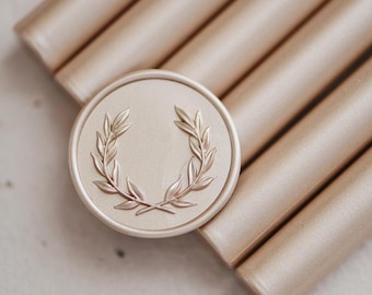Champagne Gold Sealing Wax, 6 Sticks | Wedding Invitations Wax Seal, Cards & Envelope, Gift Wrapping