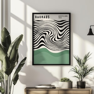 Bauhaus Geometric Art Prints: Mid-Century Modern Poster Set (Digital Download