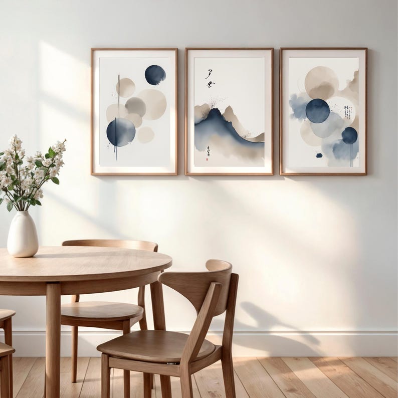 Abstract Ink Wall Art Set of 3 inspired by Japandi, Zen, and wabi-sabi design.
Minimal neutral prints perfect for calm, modern interiors.
Instant digital download – high resolution, ready to print.
