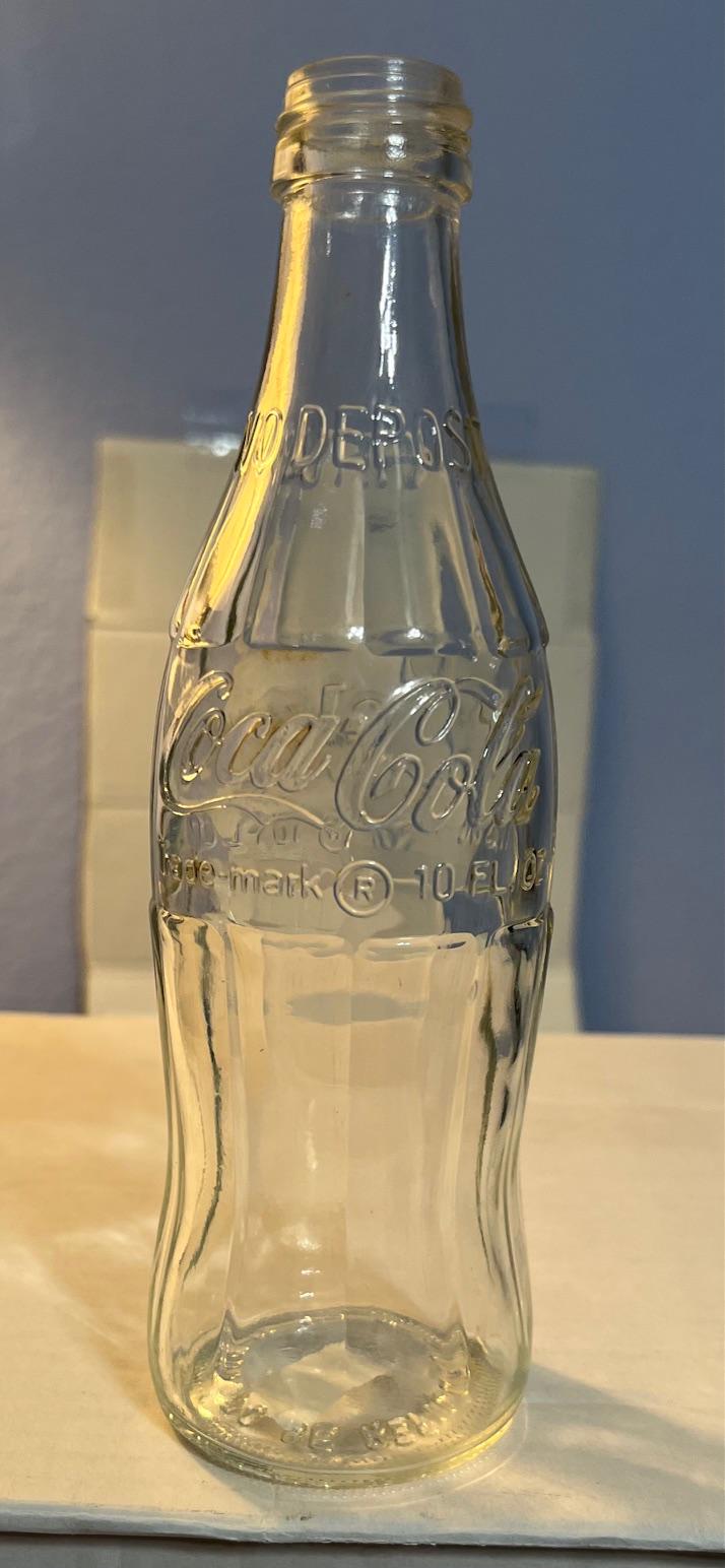 EJ#18 Coca Cola Soda Bottle 1971 10oz 7 3/4