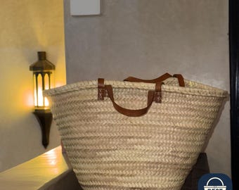Monogrammed Moroccan Market Basket: Personalized Beach Tote