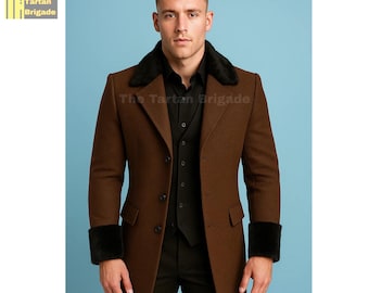 Vintage 90s Wool Trench Coat - Westbury Sand Color, Men's Medium