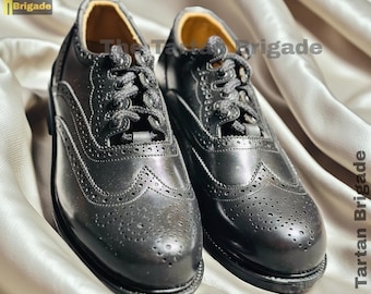 Scottish Men's Handmade Ghillie Brogues Kilt Shoes – Premium Leather Scottish Kilt Shoes & Boots