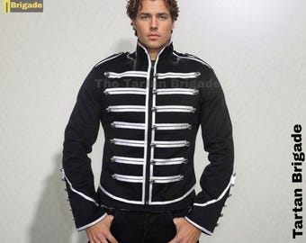 Steampunk Military Drummer Parade Jacket | Handmade Drummer Jacket | Hussar Jacket | Military Jacket with braiding | Jacket for sale