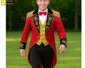 Gothic Steampunk Ringmaster Frackjacke | Vintage Zirkus Kostüm Jacke | Ringmaster Jacke