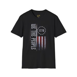 1776年 ウィ・ザ・ピープル シャツ - 愛国的な星条旗Tシャツ - 歴史的なUSA - 送料無料