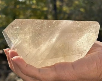 LaGem Cut Golden Rutilated Quartz Crystal