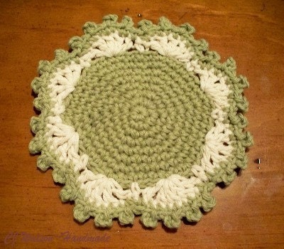 PDF Pattern Crochet Round Shell Stitch Coasters - Etsy