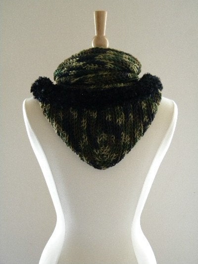 Crocheted the Lexi Fur Trimmed Scoodie Neckwarmer Infinity - Etsy