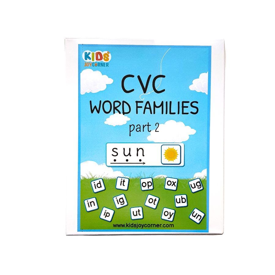 CVC Word Families Busy Book Part 2 | Printable Phonics Worksheets for ...