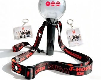 Correa para lightstick: ajustable para conciertos, sujeta lightstick, teléfono, botella de agua, correa para lightstick/teléfono/llavero, para fans del K-Pop.