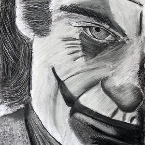 Joker - an original ink pen drawing
