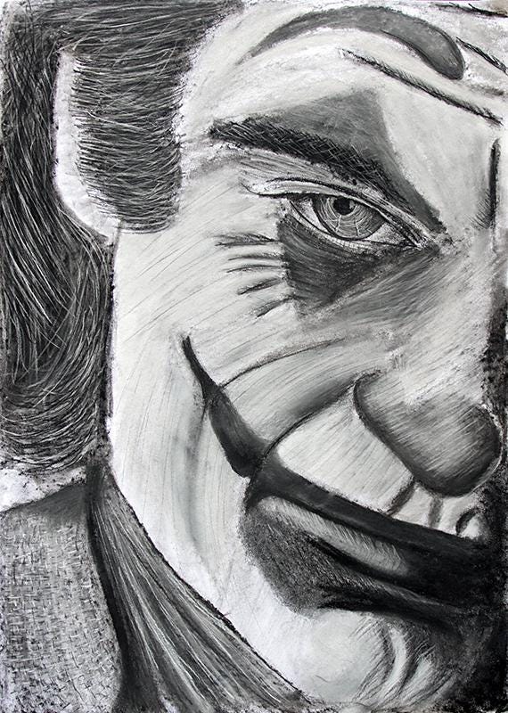Joker - un dessin original au stylo à encre