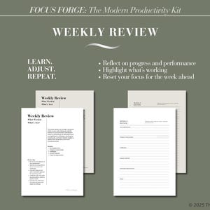 Focus Planner • Deep Work System & Productivity Kit • Eisenhower Matrix ...