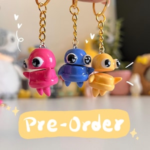 Handmade Heart Eyes REPO inspired Keychain | Fanmade Horror Game Semibot | Movable Mouth | Perfect Gift for Gamers