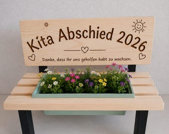 Blumenbank Kräuter Mama Oma Erzieherin kita Abschied Lehrer Kräutergarte Personalisiert Garten Terrasse Balkon Hochbeet Geburtstag Geschenk