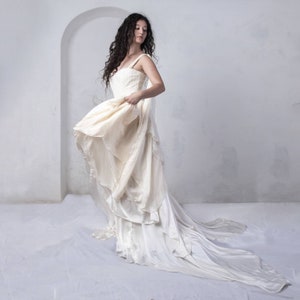 Fairy Wedding dress, silk Wedding dress, lace Wedding dress, frothy Wedding dress, whimsical wedding dress, corset Wedding dress, ballgown image 5