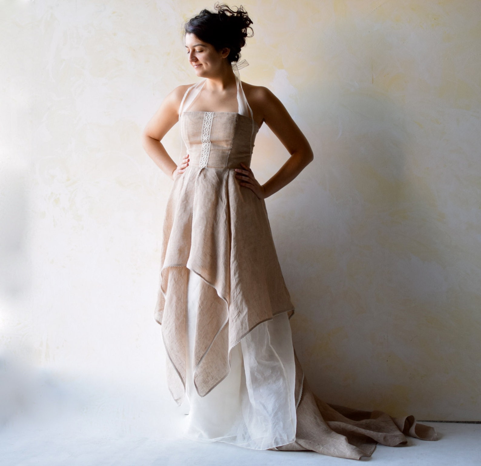 Льняное Свадебное Платье фото 14