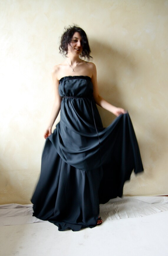 Black Wedding Dress Black Dress Evening Dress Alternative | Etsy