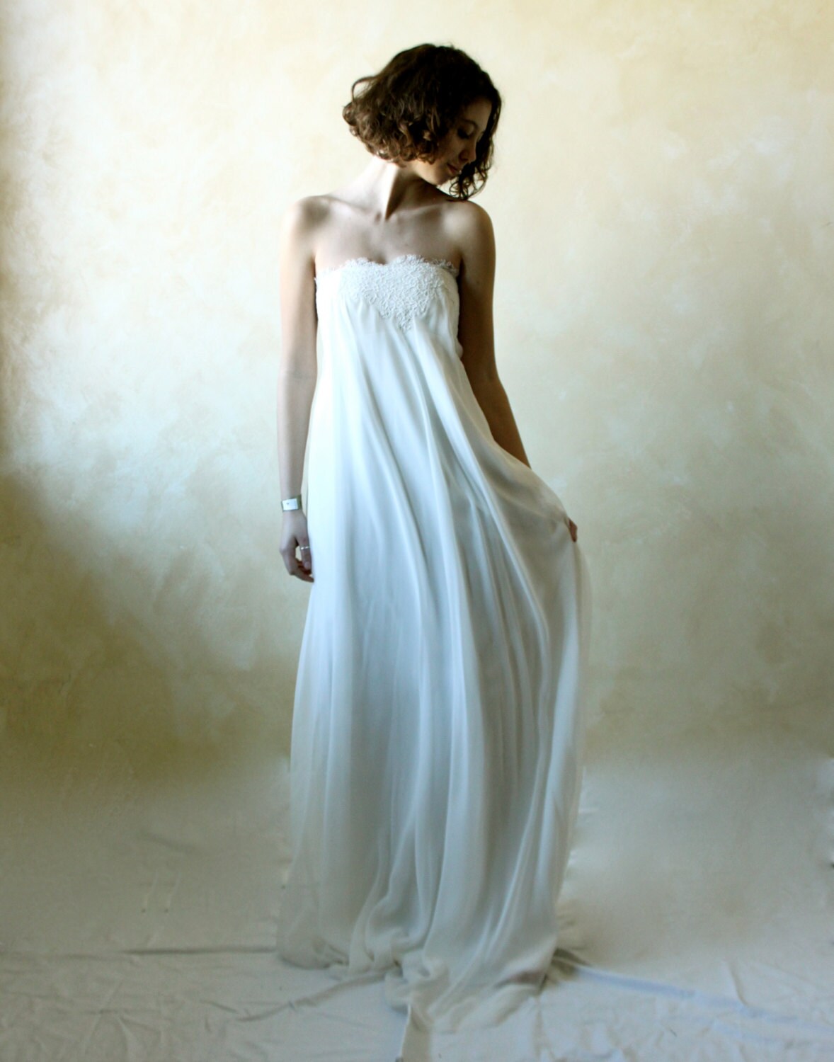 Wedding Dress Ethereal Wedding Dress Empire wedding dress | Etsy