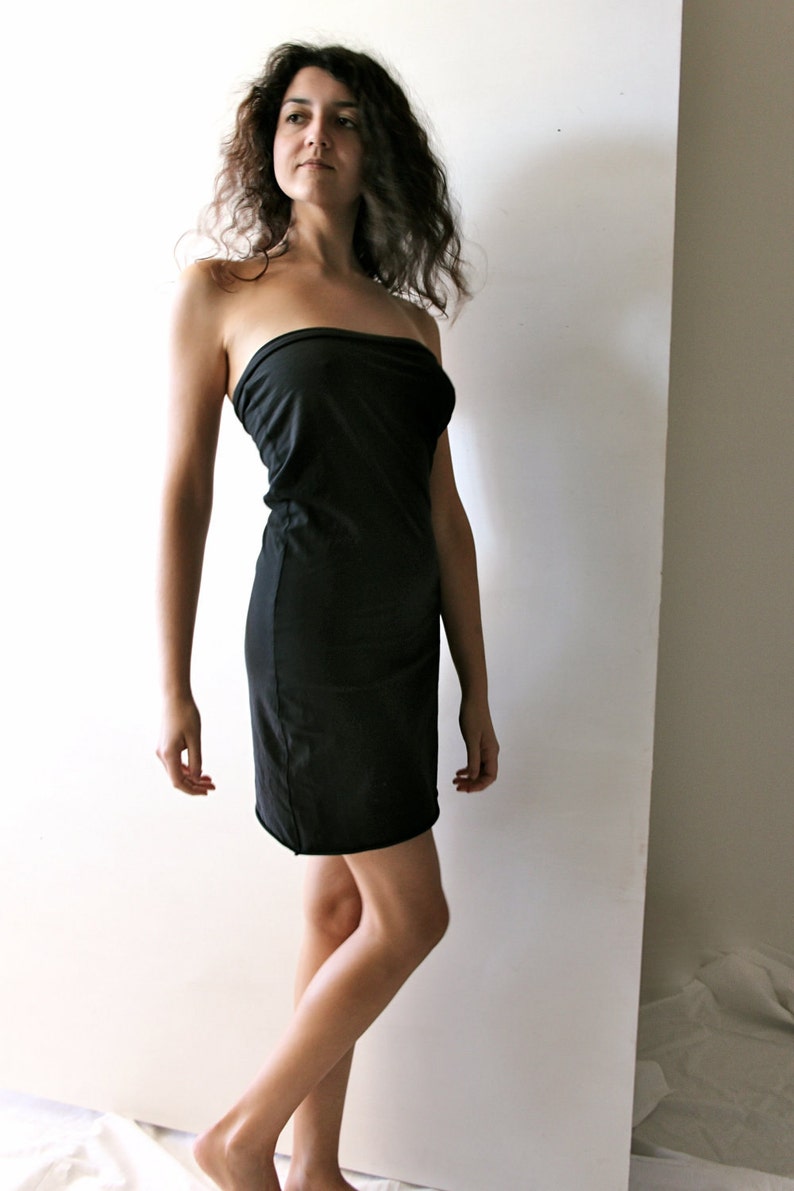 fitted little black dress