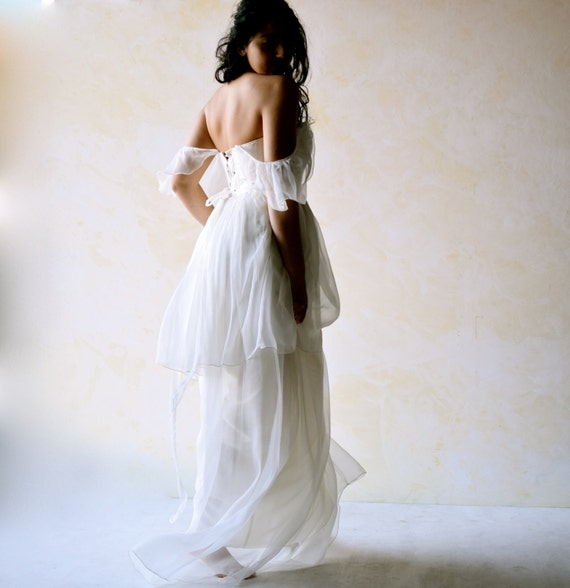 boho tiered wedding dress