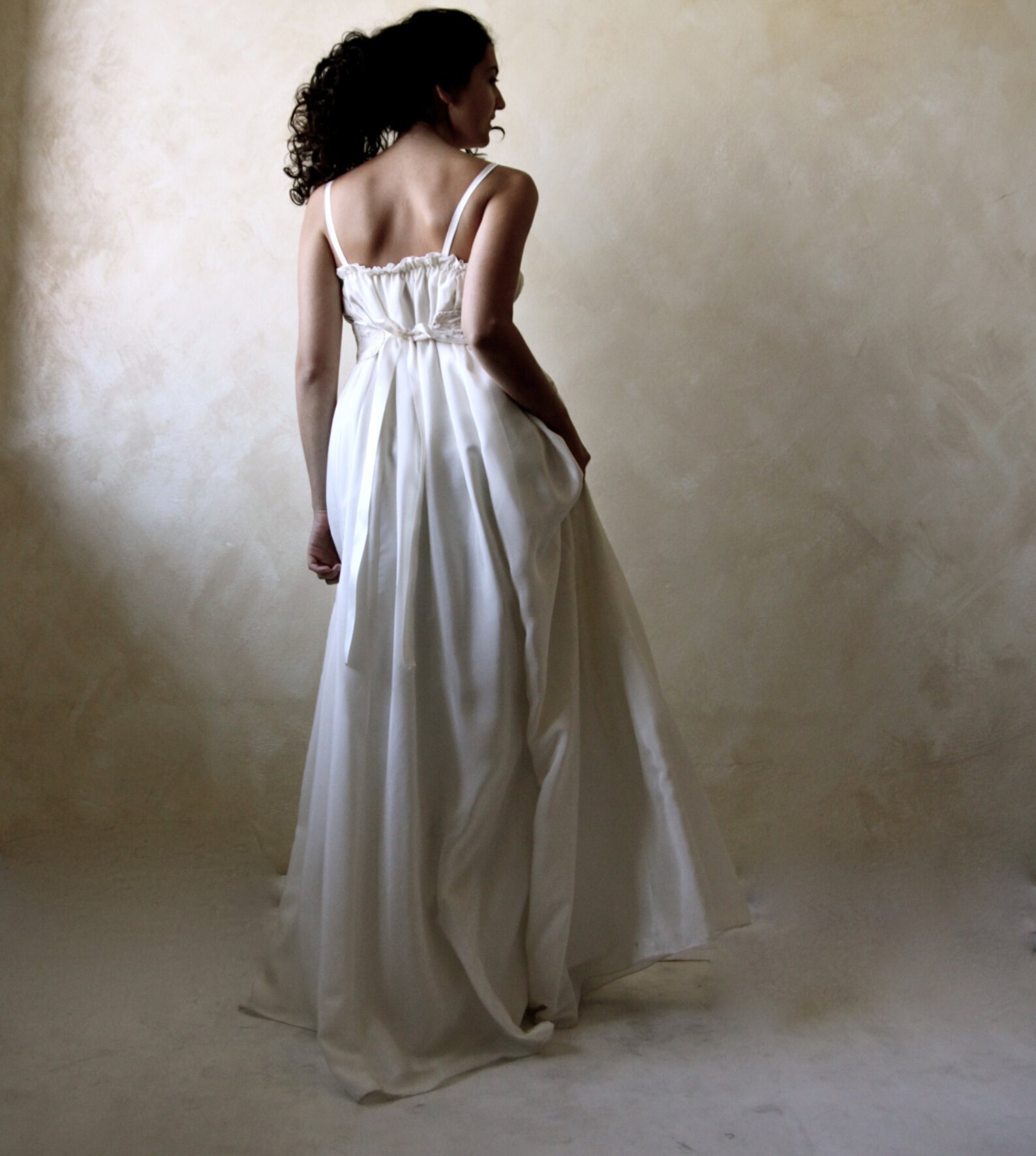 Boho Wedding Dress Bridal Gown Empire Wedding Dress | Etsy