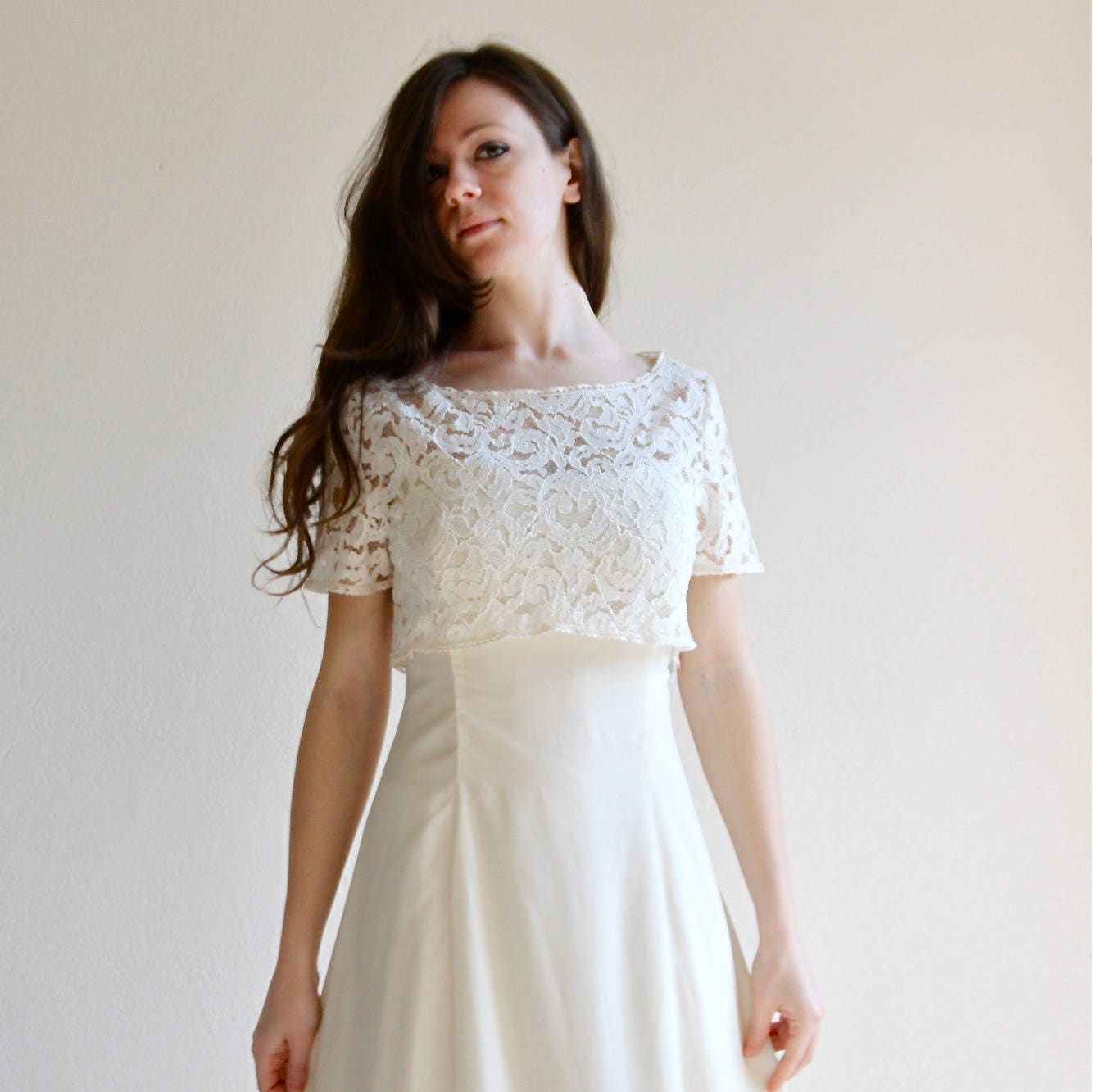 Wedding dress lace wedding dress Aline wedding dress modest | Etsy