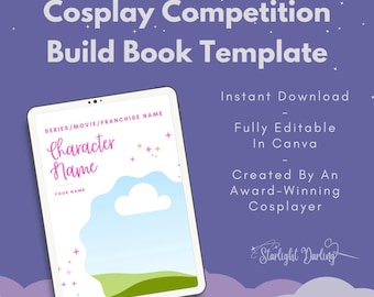 Cosplay Competition Build Book Template - Magical