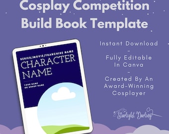 Cosplay Competition Build Book Template - Basic