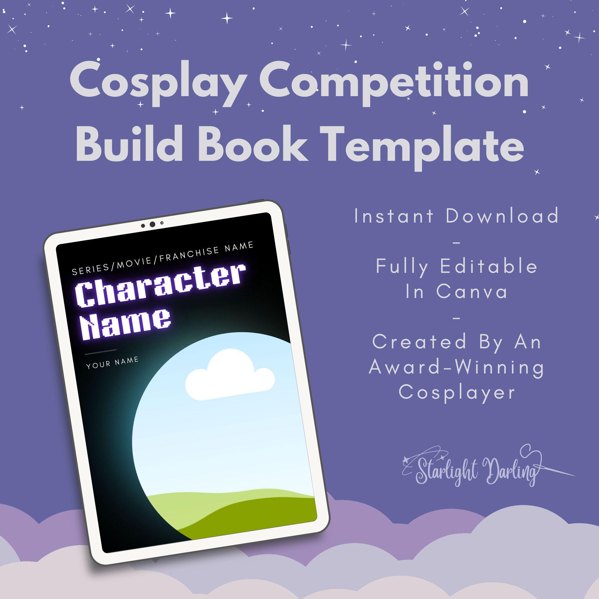 Cosplay Competition Build Book Template - Cyberpunk