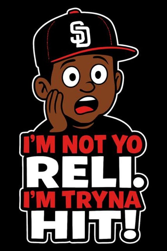 I’m Not Yo Reli Shirt | Funny SD Cap Cartoon Tee | Urban Dating Humor | Red and White Text Graphic Tee
