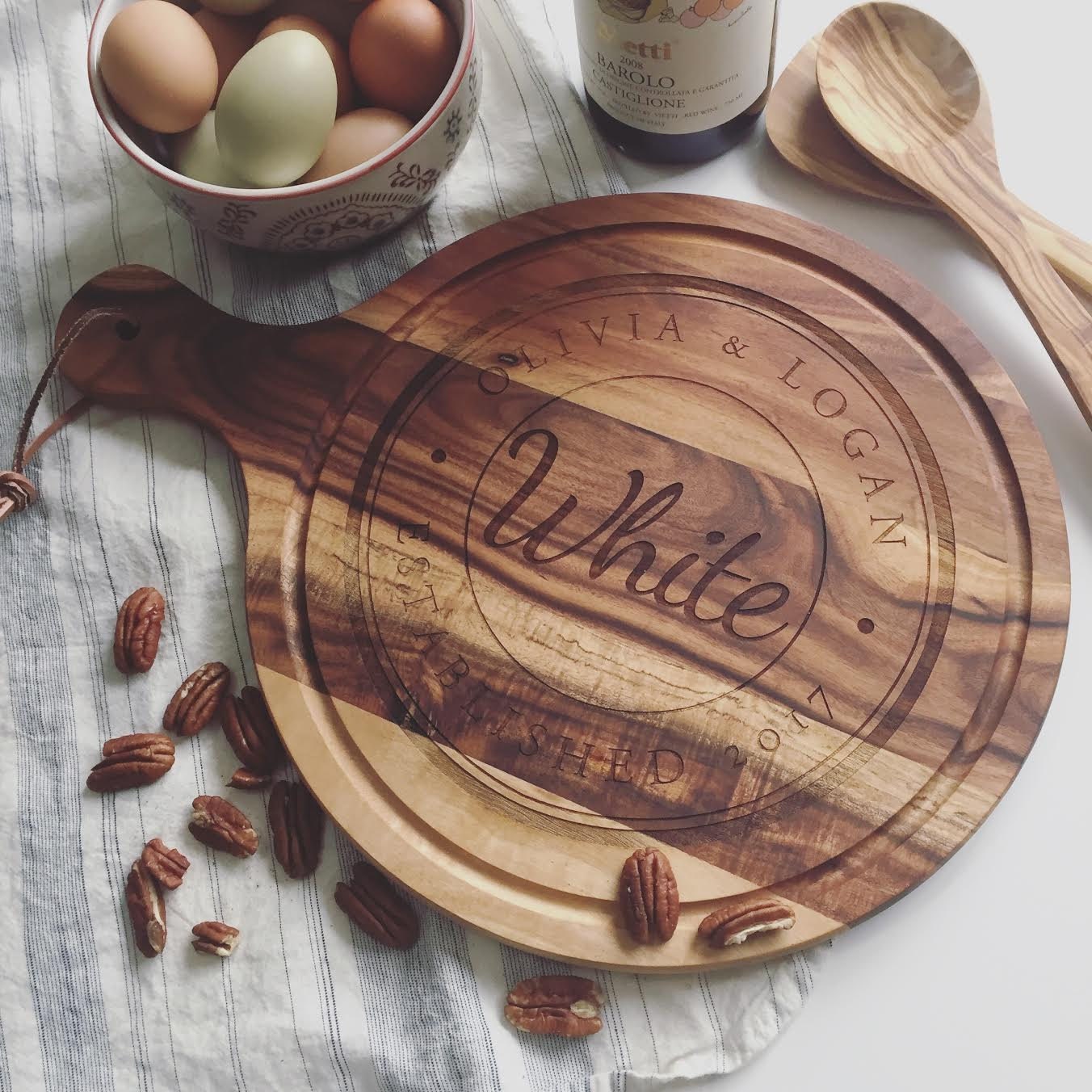 Custom Cutting Board Personalized Charcuterie