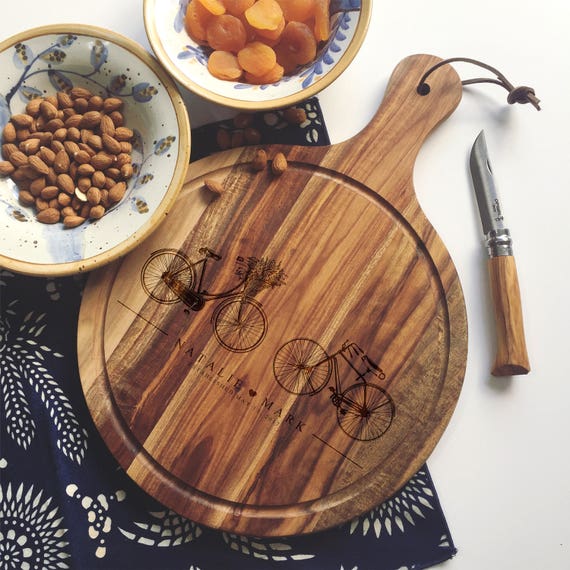 Custom Cutting Board, Personalized Charcuterie Board or Cheese Board for Wedding Gift, Engagement Gift, or Housewarming Gift